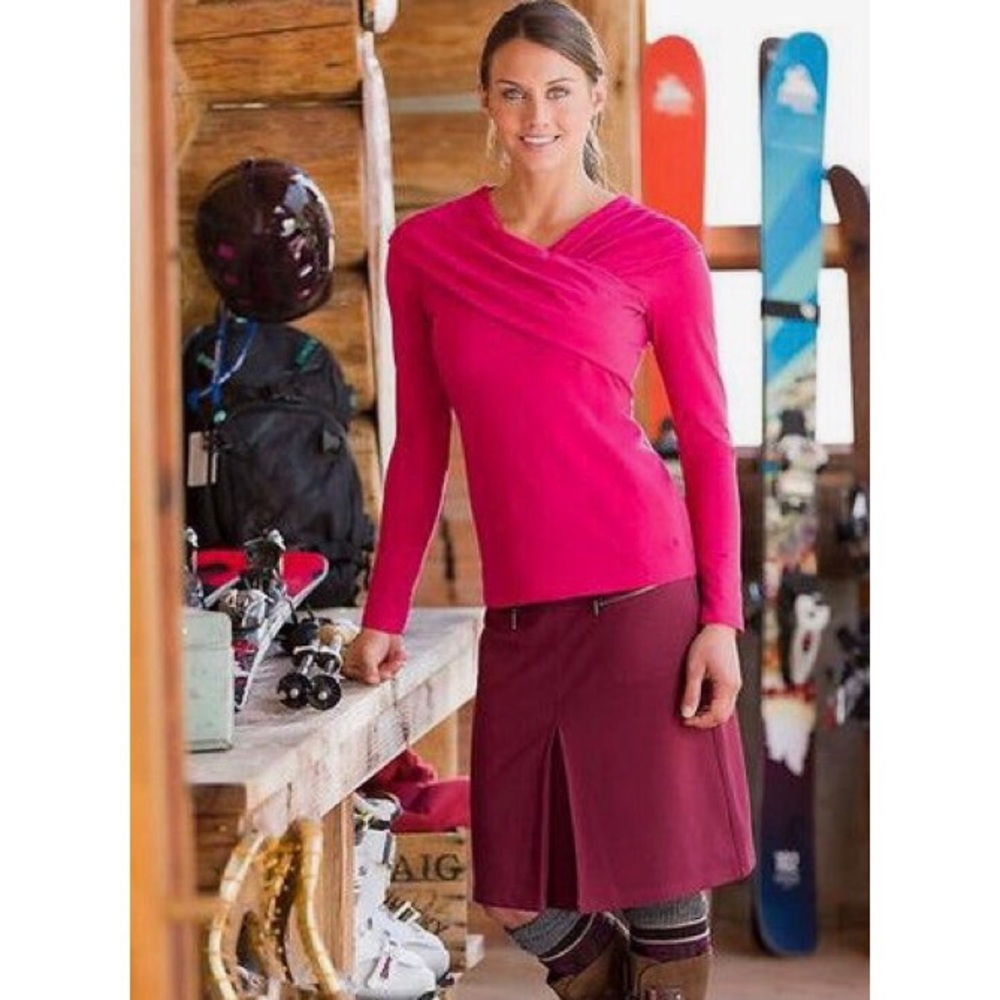 Athleta Villa Pleat Knee Length skirt